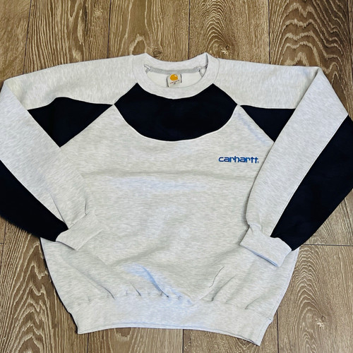 Carhartt grey black crew - grey/black, neck
