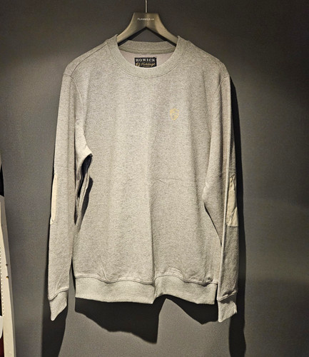 Howick men grey crew - crew, neck