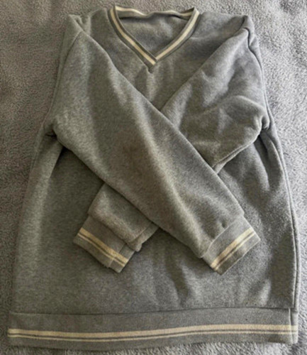 Grey neck pullover - grey,