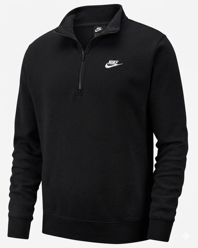 Nike club zipped high - club, neck