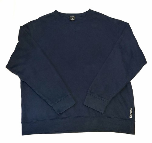 Reebok navy blue crew - reebok, neck