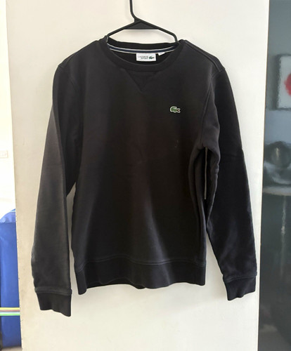 Lacoste sport men black crew - black,