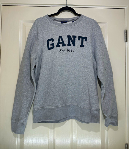 Gant men grey crew neck - grey,
