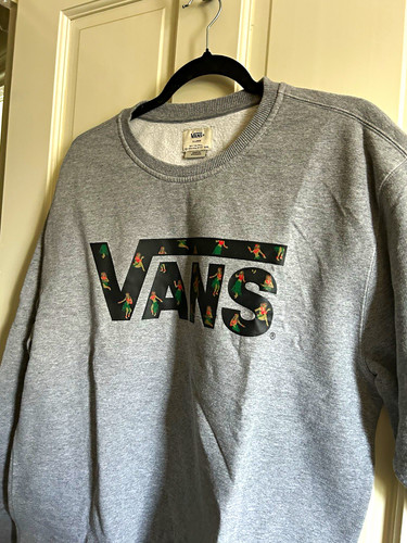 Vans grey crew neck pullover - crew,