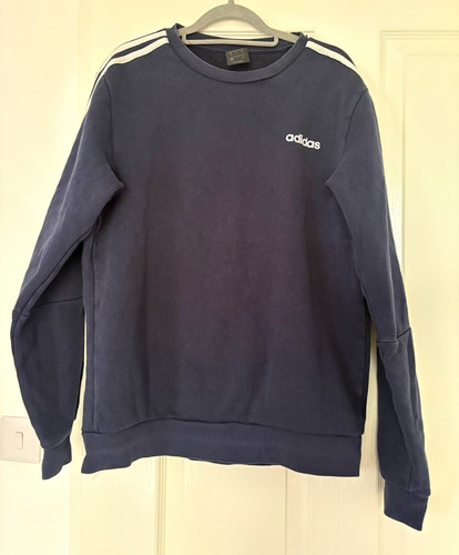 Adidas men blue crew neck - blue,