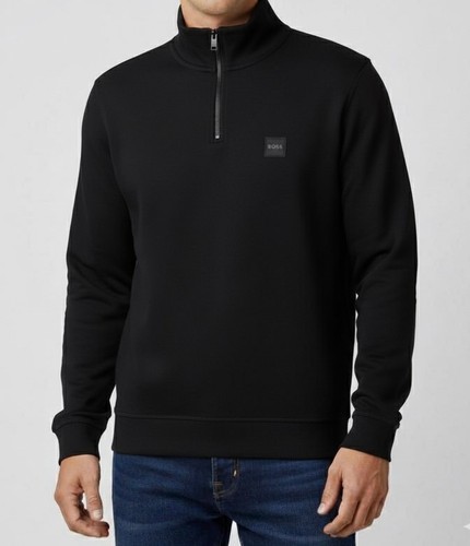 Boss mens zip neck sweatshirt - zip,