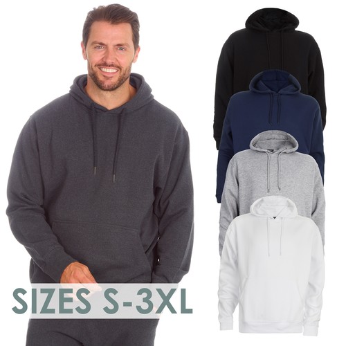 Mens plain pullover hoodie - plain,