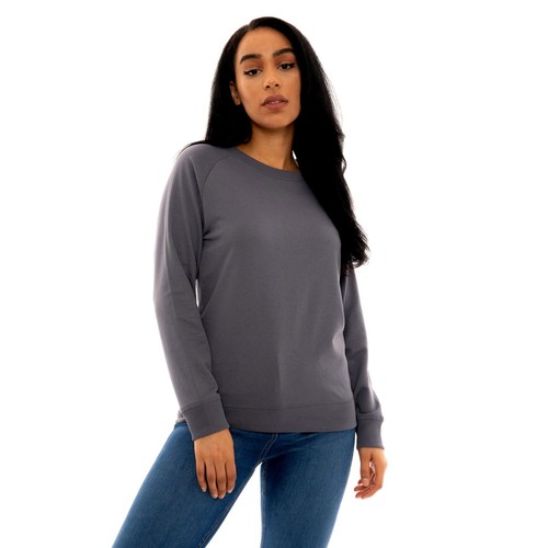 Womens basic plain crew - basic, neck