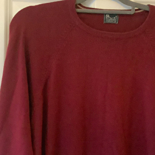 Men burgundy crew neck - burgundy,