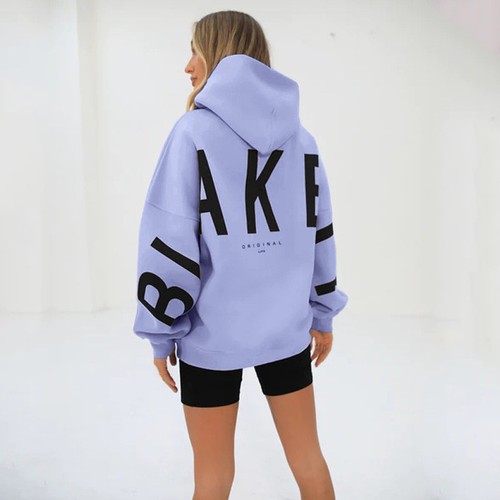 Women print loosesports hoodie - women,