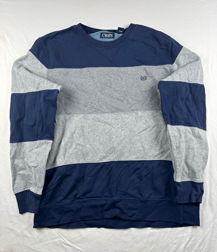 Chaps men navy grey pullover - navy,