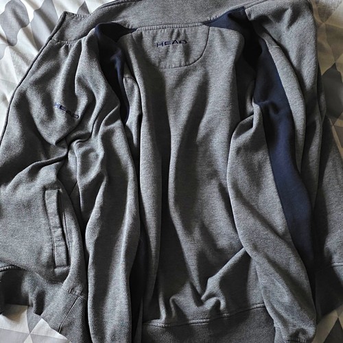 Head men grey fleece - head,