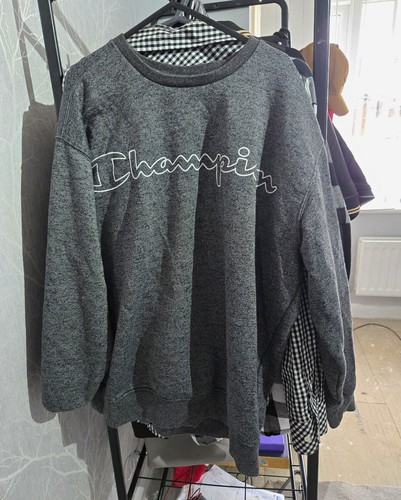 Champion grey logo - grey, fleece
