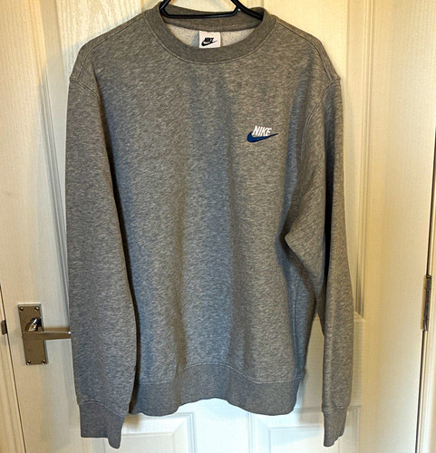 Nike grey crew neck pullover - grey,
