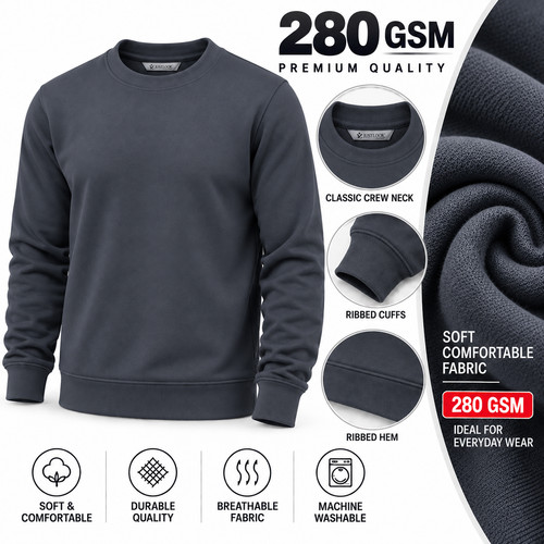 Mens crew neck plain - mens,