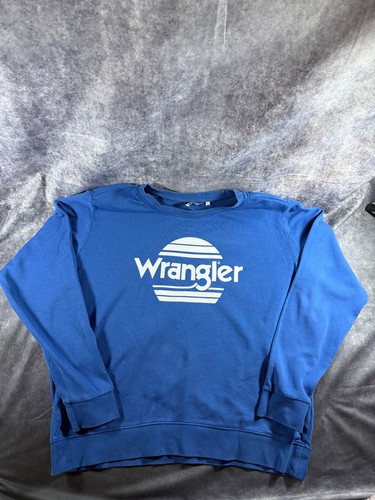 Wrangler blue pullover - blue,