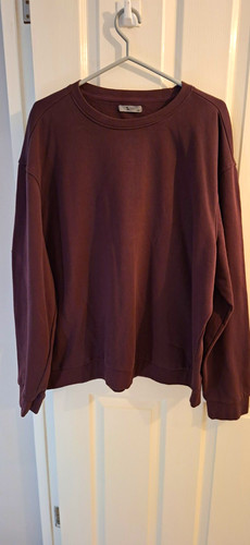 Men burgundy crew neck - tu, men’s