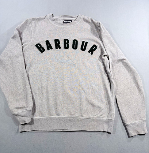 Barbour mens grey sweatshirt - grey,